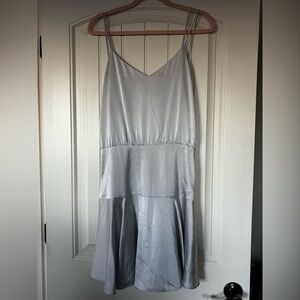 Banana Republic Drop Waist Silver Dress